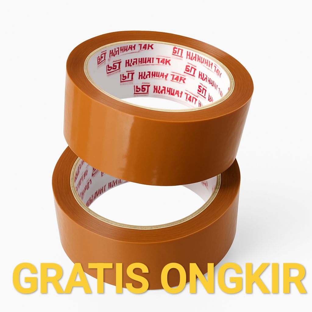 

Lakban Cokelat 45mm x 90Yard Harmoni Tape