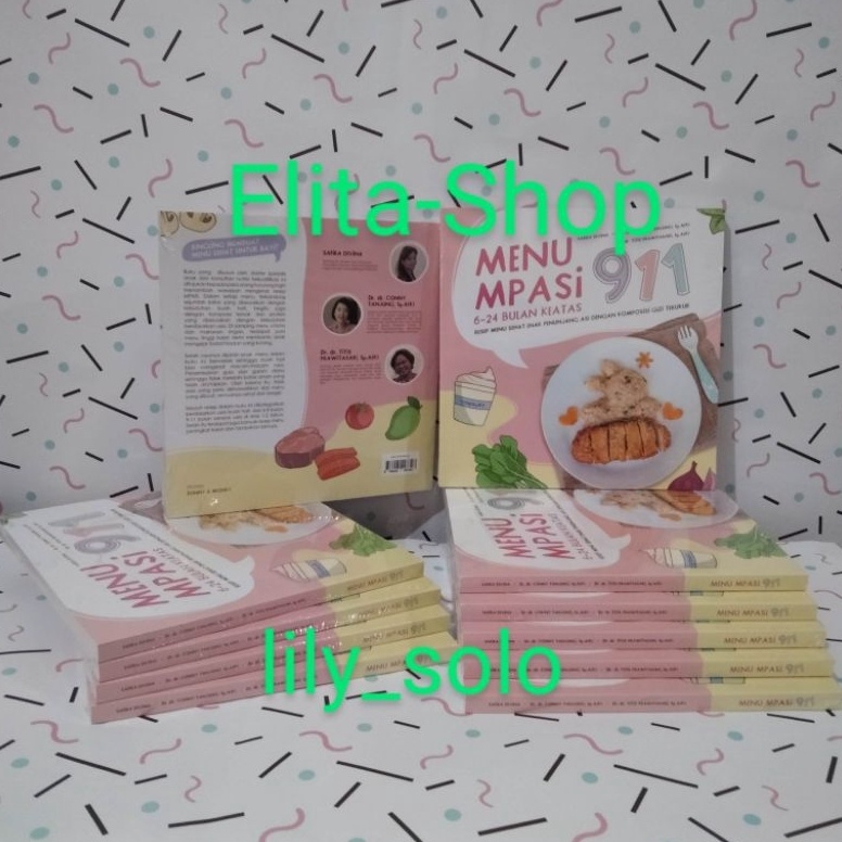 KODE V56E Buku menu bayi MPASI 911 juga eksklusif untuk kado gift parcel