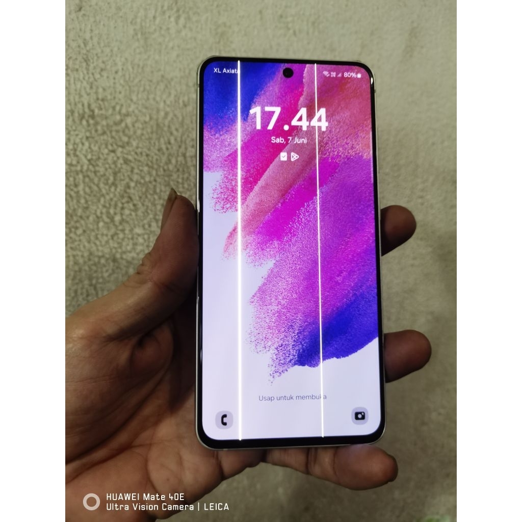 samsung s21 fe 5g minus layar garis