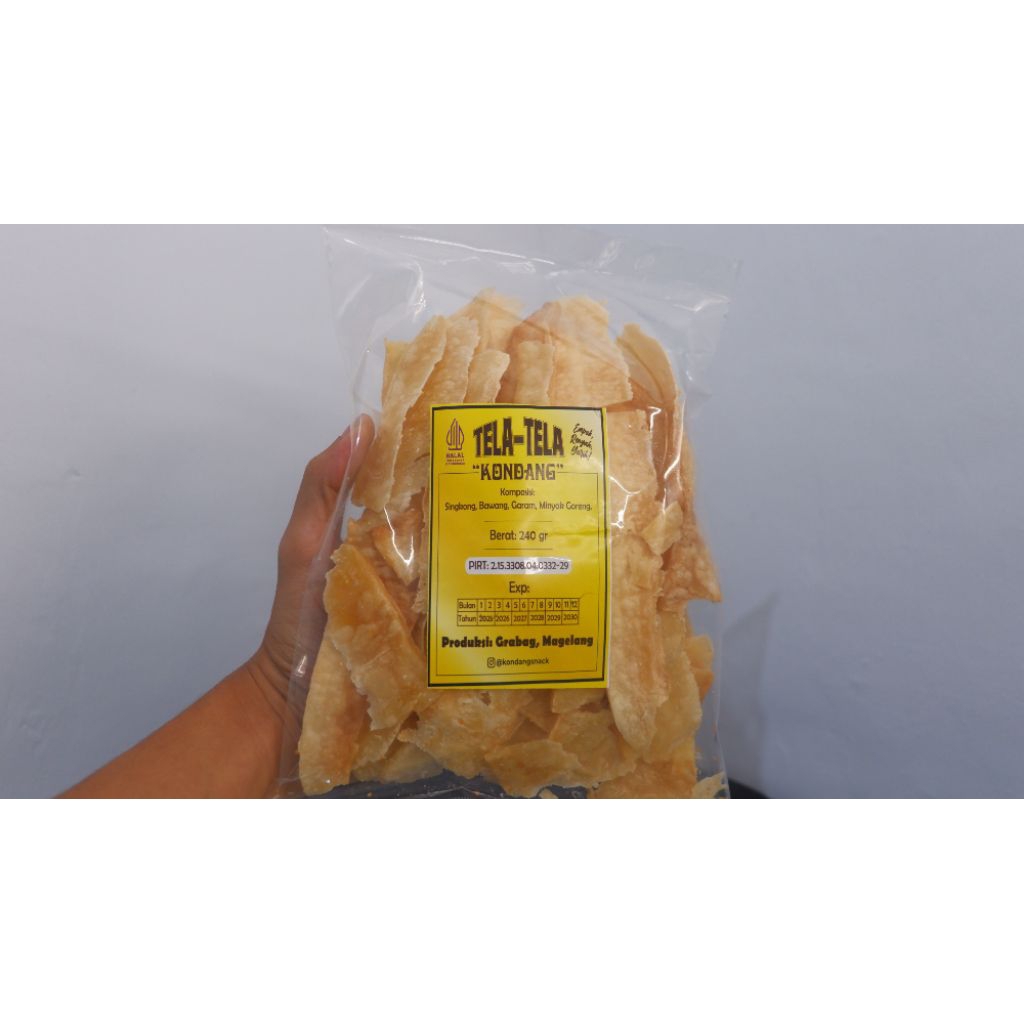

Tela-Tela Kondang 240gr – Camilan Singkong Renyah Gurih Asin