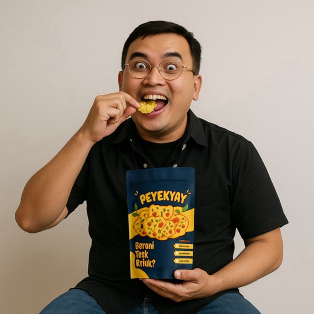 

QH Peyek - Rempeyek Toples 5LT Kacang Tanah Kacang Hijau Udang Rebon