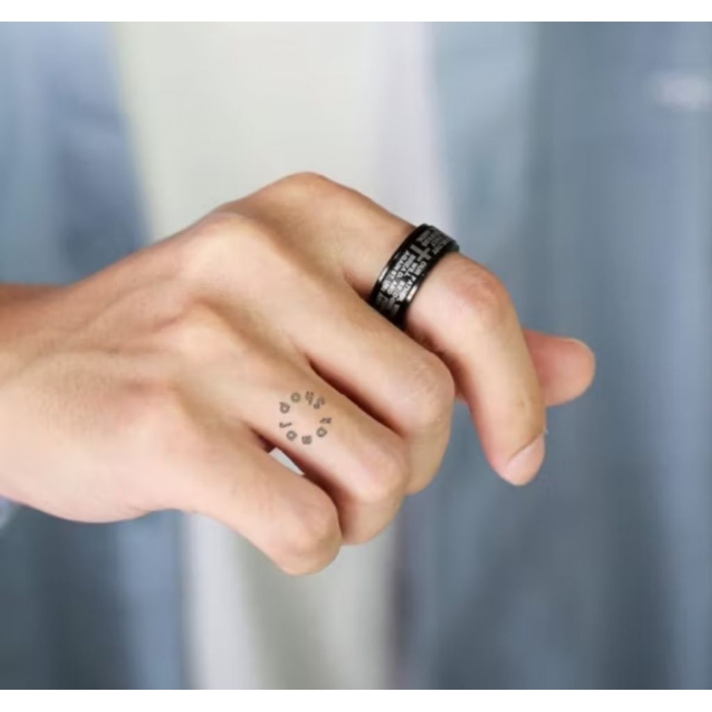 CINCIN TITANIUM PRIA SALIB CINCIN KEREN ANTI KARAT