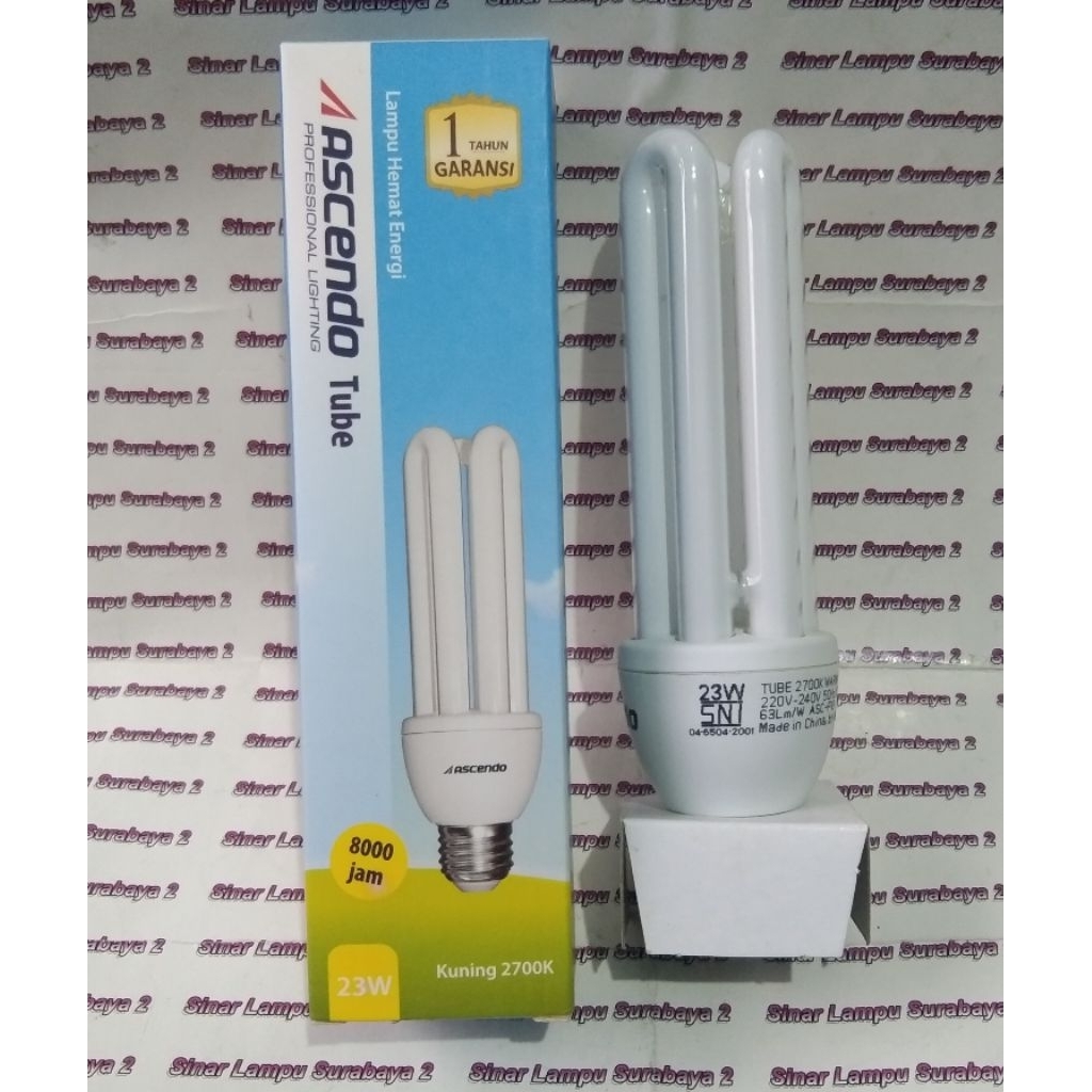 Lampu Ascendo 23 watt kuning super terang