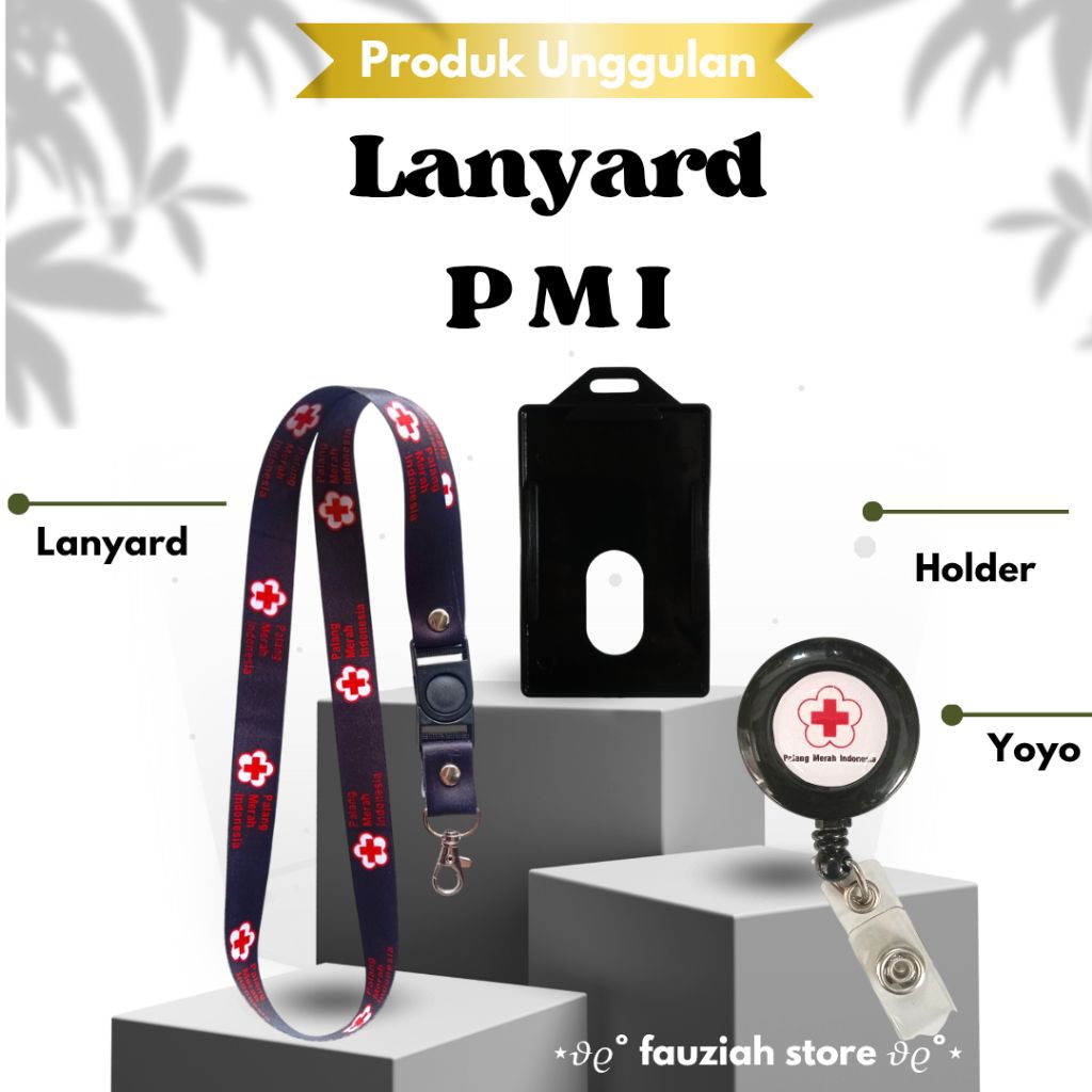 

READY! TALI ID CARD PMI ( PALANG MERAH INDONESIA ) / LANYARD PMI HITAM TERBARU TERMURAH!!!
