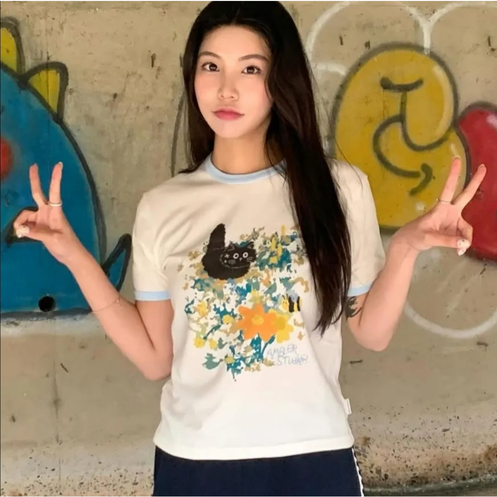 Ambler Semi Crop Flower Garden Tee (Pre-Order)