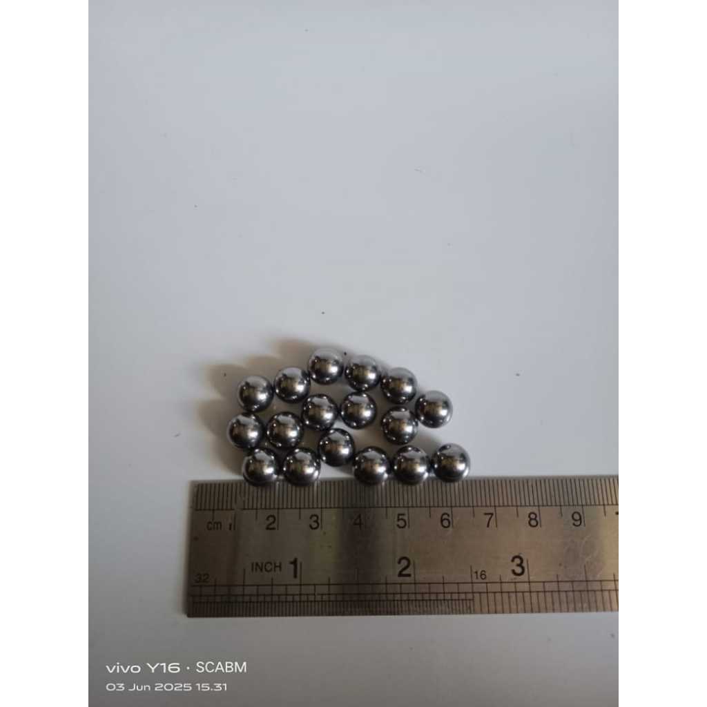 100pcs Gotri Bearing Spare Part Motor Mobil 4mm 5mm 6mm 7mm 8mm 9mm 10mm Bahan Stainless / Bola besi
