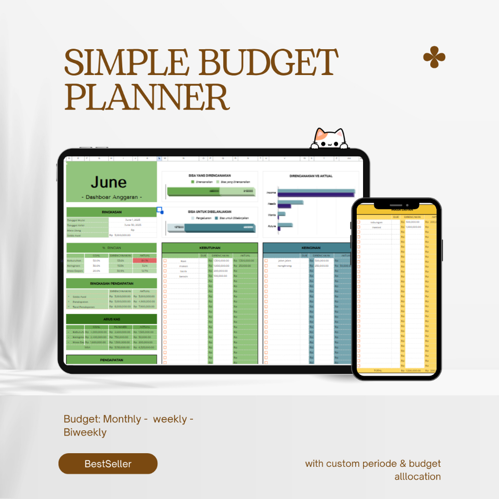 Monthly Budget Spreadsheet