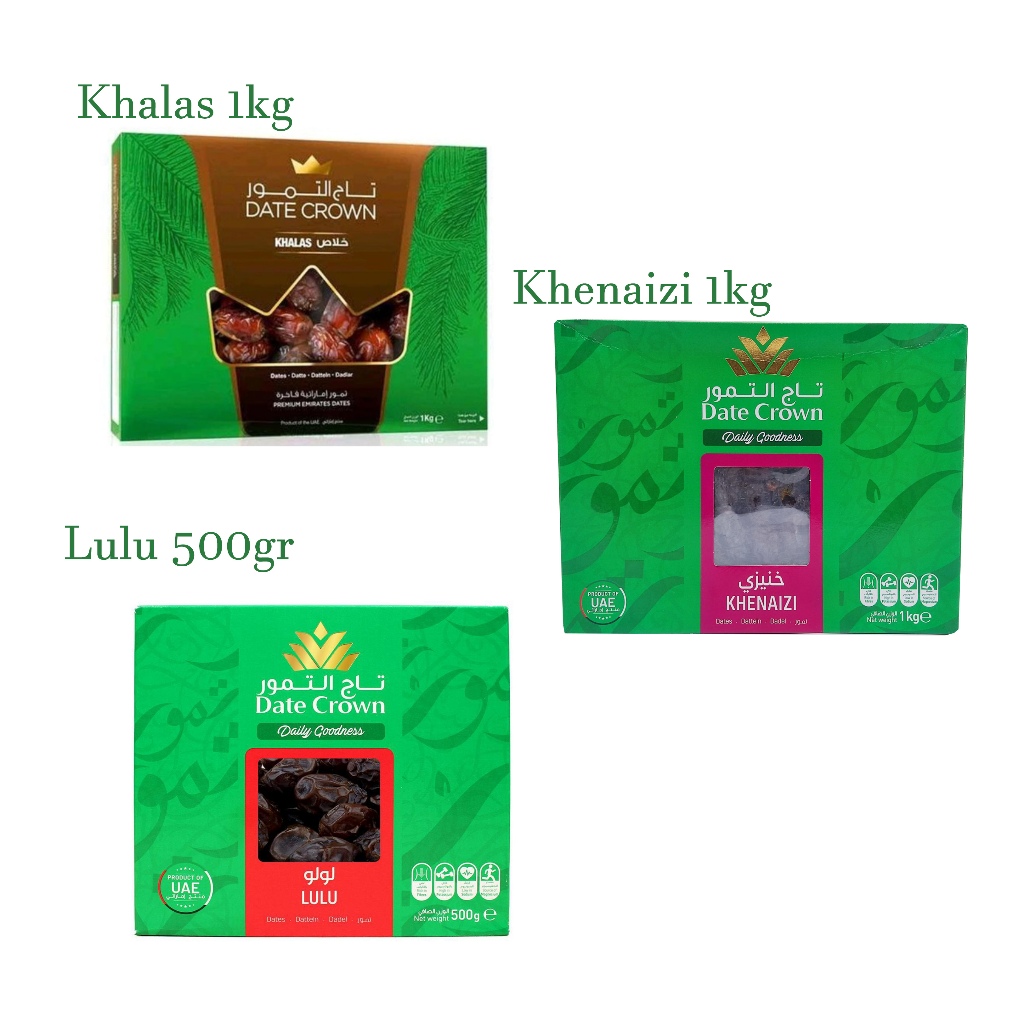 

EXP 21 NONEMBER 2026 Kurma Datecrown Date Crown LULU KHALAS KHENAIZI Premium Dates / Oleh Oleh Haji dan Umroh