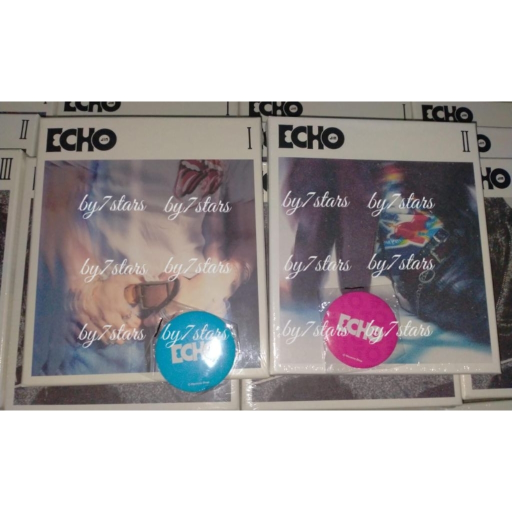 READY STOCK SIAP KIRIM ALBUM ECHO VERSI II (PINK) + POB LOGO HAND MIRROR SEALED MURAH, BTS JIN, KIM 