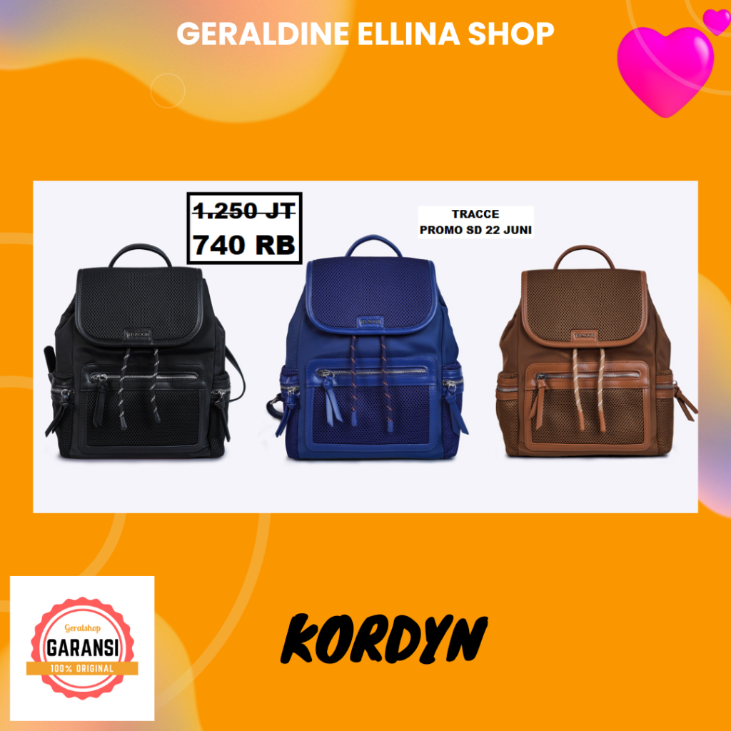Tas ransel wanita sale Tracce backpack original 100% seri AURISTELA