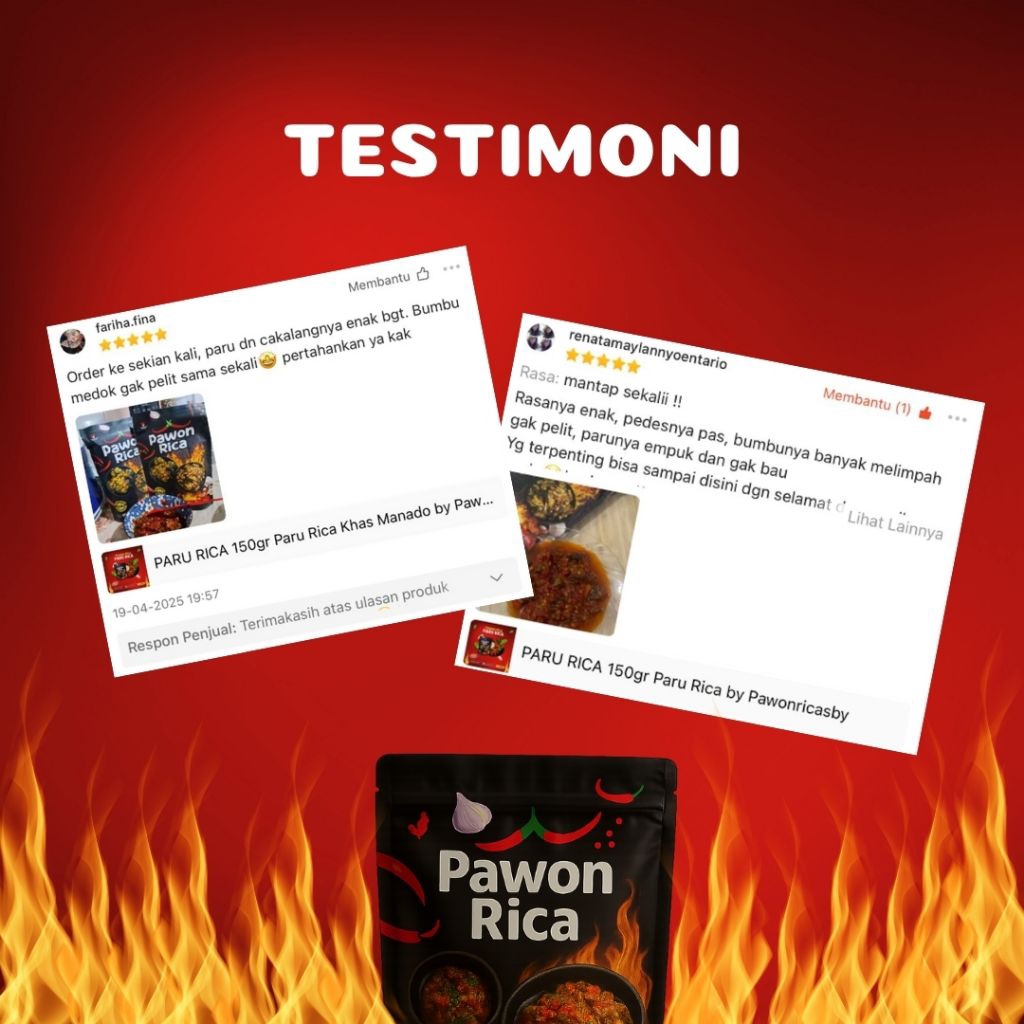 

Cahayadstore Oseng Paru Rica - Lauk Siap Saji - Makanan Siap Saji - Halal Pawonrica Nusantara