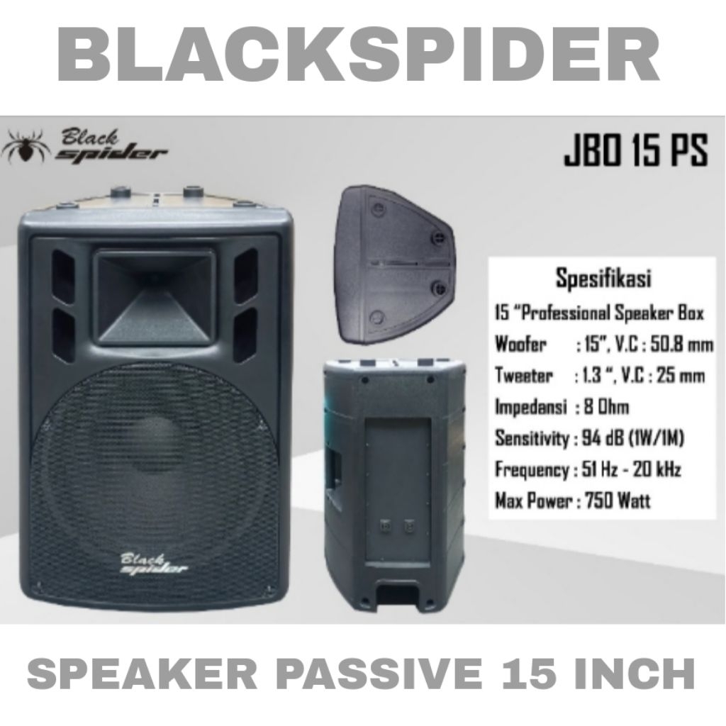 speaker pasif 15 inch blackspider jbo 15ps speaker passive 15 inch