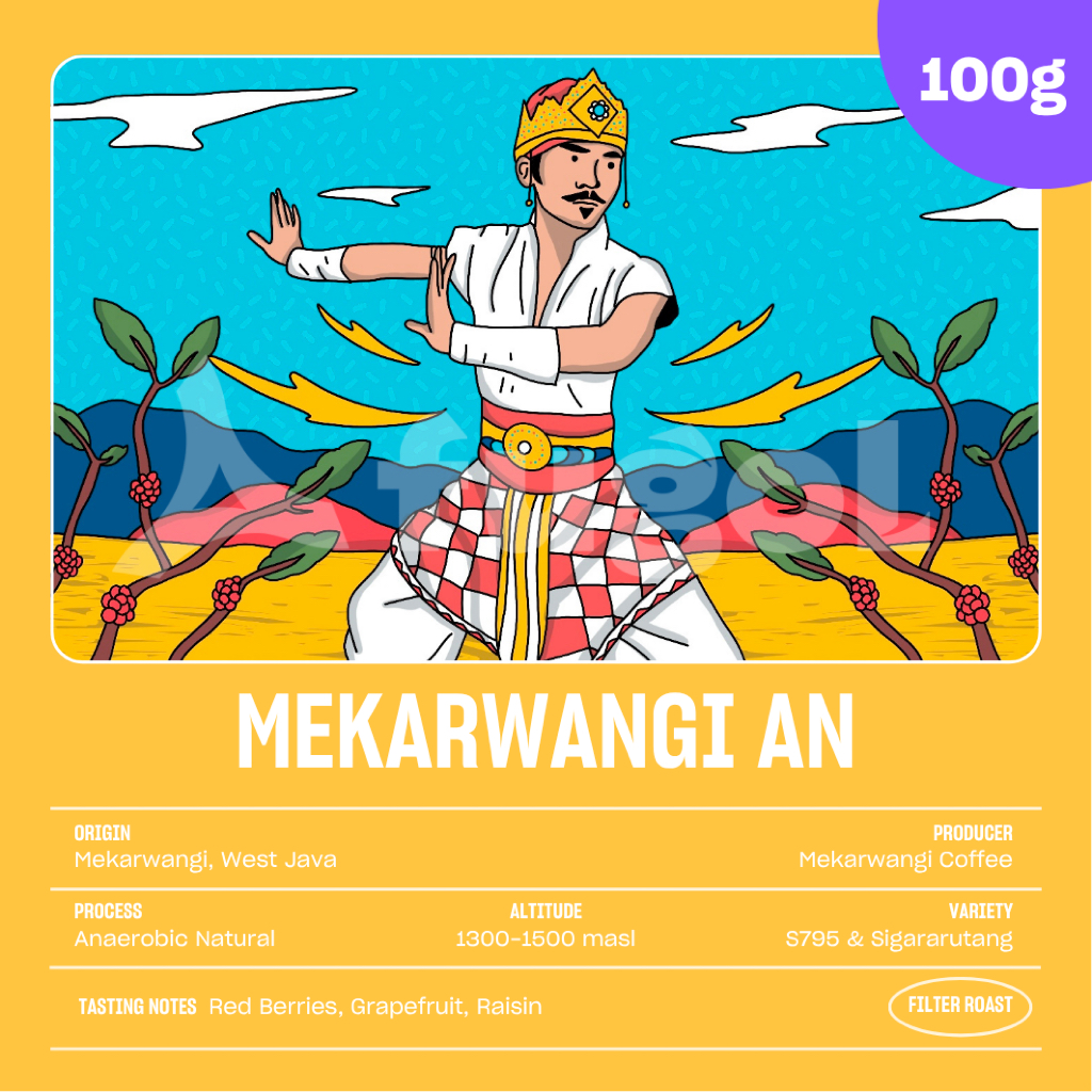 

Biji Kopi Arabika Mekarwangi Anaerobic Natural (100gr) Specialty Coffee Beans