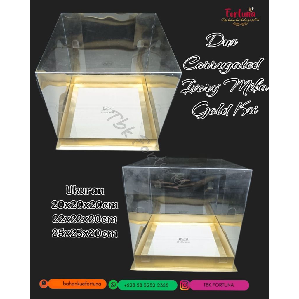 

Dus Corrugated Ivory Mika Gold uk 20x20x20cm KSI (1pcs)