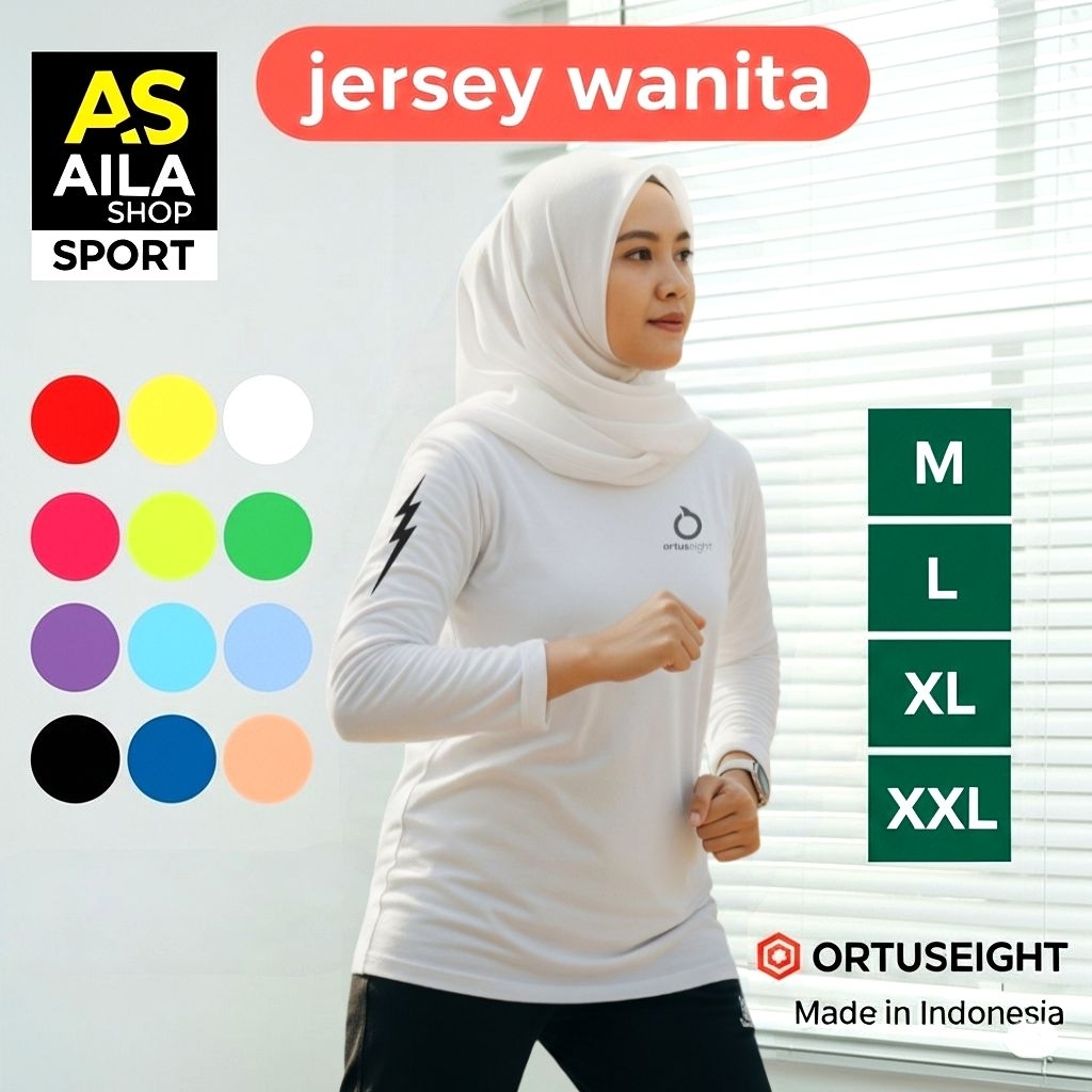 Kaos Olahraga Wanita Baju Running Senam Zumba Aerobic Cewek