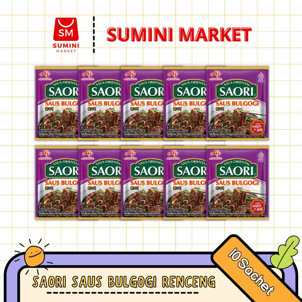 

[SM] Saori Saus Bulgogi 10 Sachet Renceng