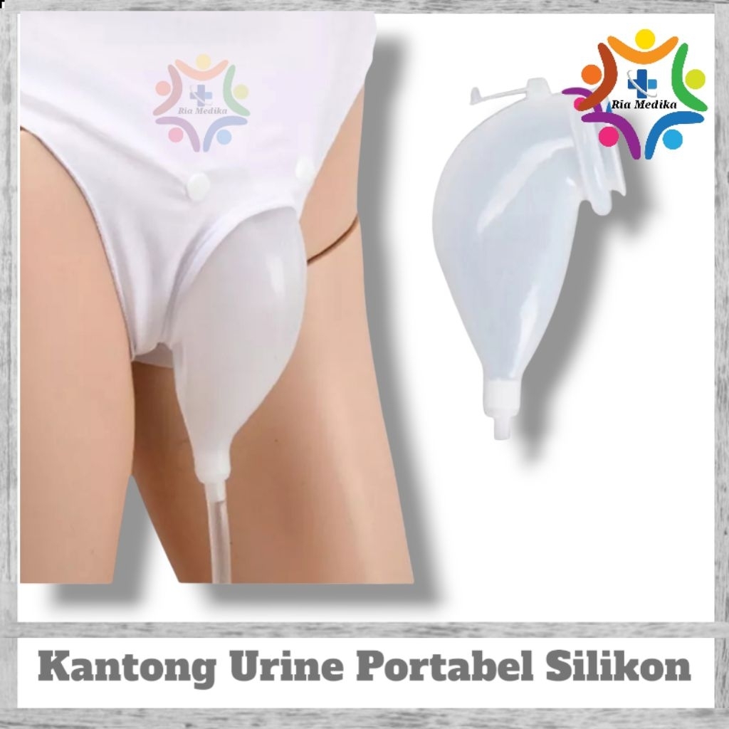 Urine Collector  Urinal With Catheter Bag  Silikon Urine Collector