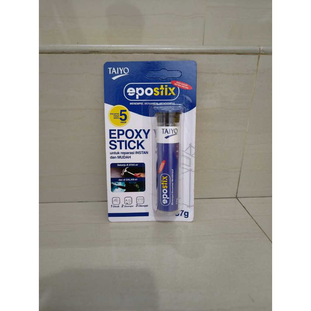 TAIYO EPOSTIX / Lem Epoxy Stick Instan / Lem Besi Toren Plastik Kramik / Lem 5 Menit Instan