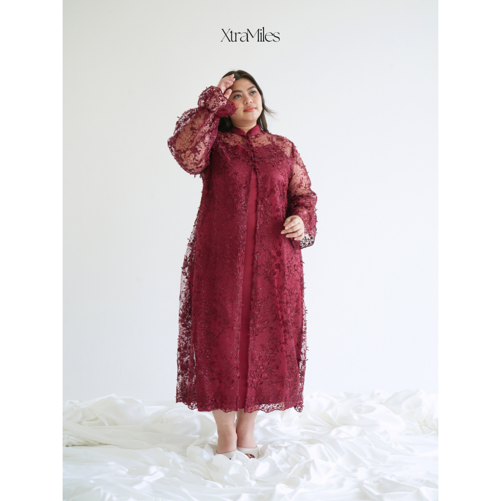 Xtramiles - Rochelle Dress Maxi Big Size XL - XXL LD Up to 130cm | Gaun Dress Maxi Wanita Mewah Big 