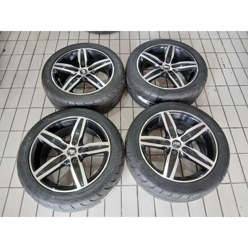 VELG SECOND AKARUI HSR RING 17 R17 5X112 + BAN 235 45 COCOK MERCY VW AUDI INNOVA DLL