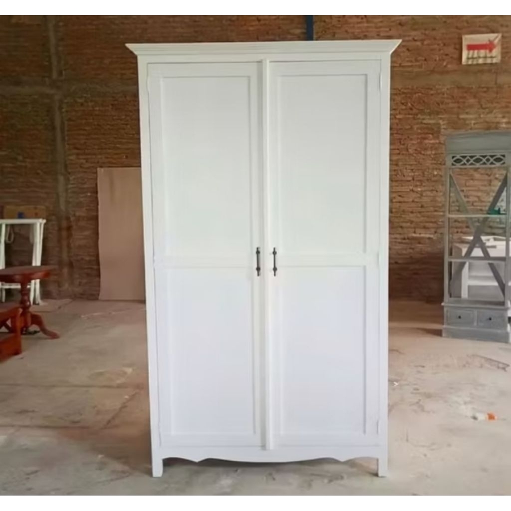 Lemari Pakaian Kayu Jati Lemari Pakaian 2 Pintu Kayu Jati Lemari Pakaian Minimalis Kayu Jati