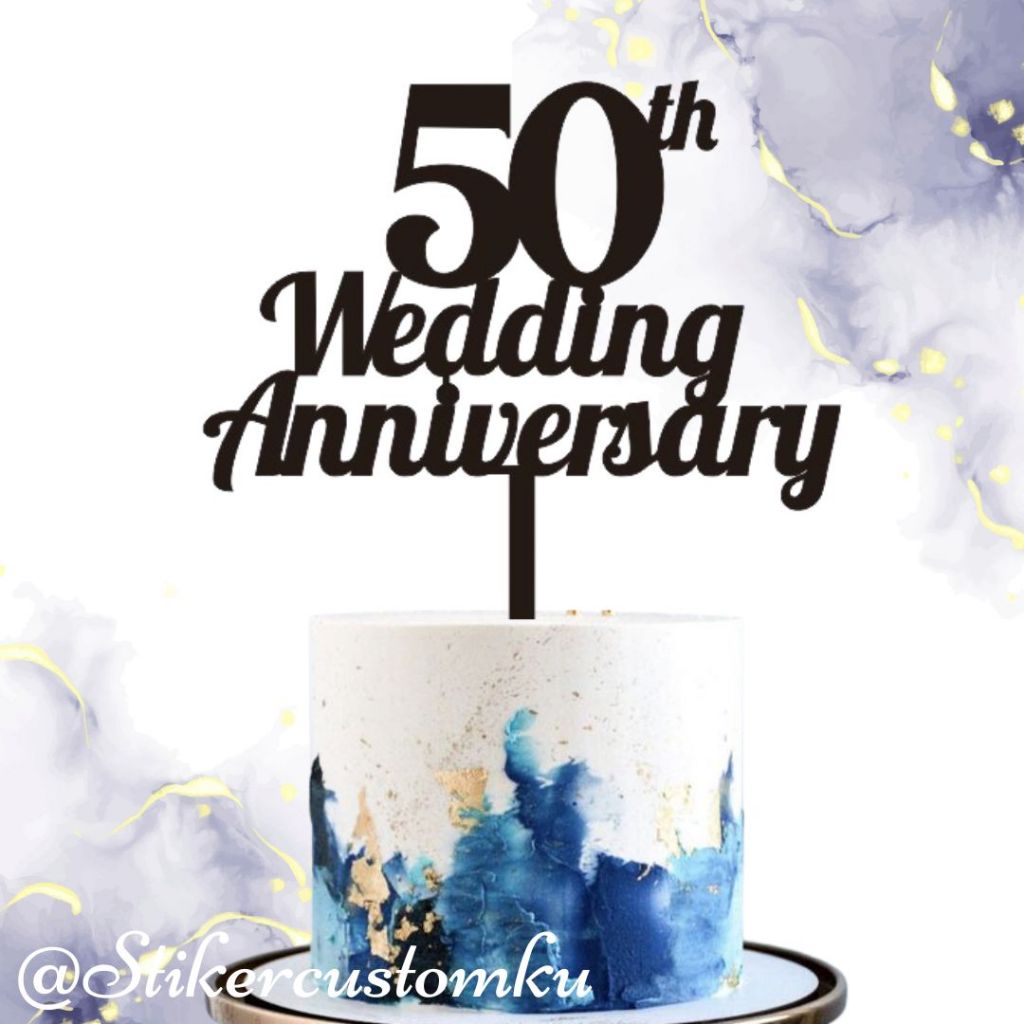 Custom Akrilik Topper Wedding Anniversary Custom Topper Anniversary Topper Kue Anniversary Topper Ku