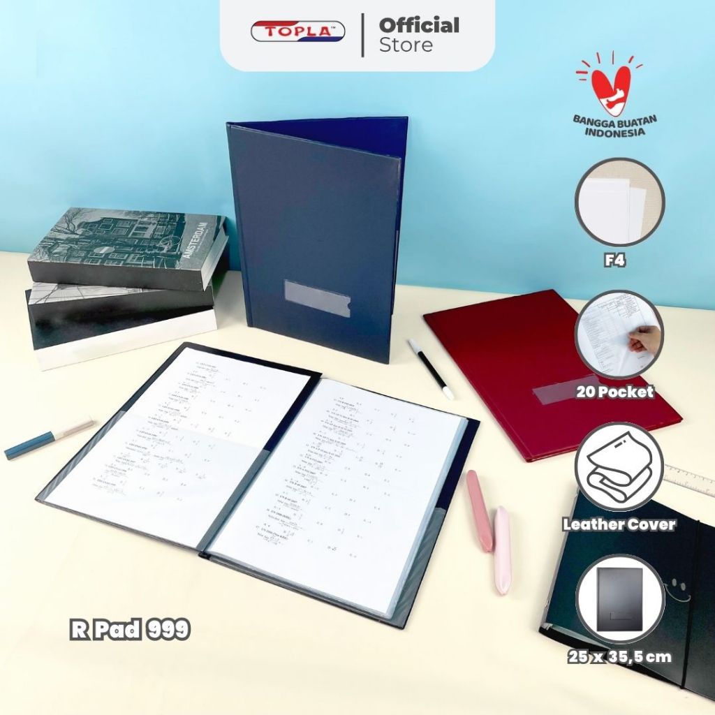 

TOPLA MAP DOKUMEN DK 999 MERK TOPLA - ISI 20 FILE UNTUK RAPOR & IJAZAH