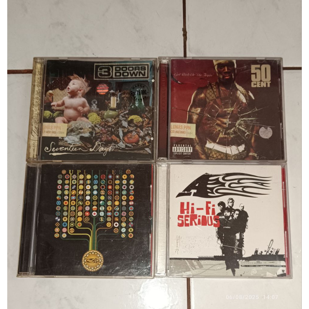 cd 3 DOORS DOWN-Seventeen Days / 50 CENT-Get Rich Or Tryin' / 311-Uplifter / A-Hi Fi Serious