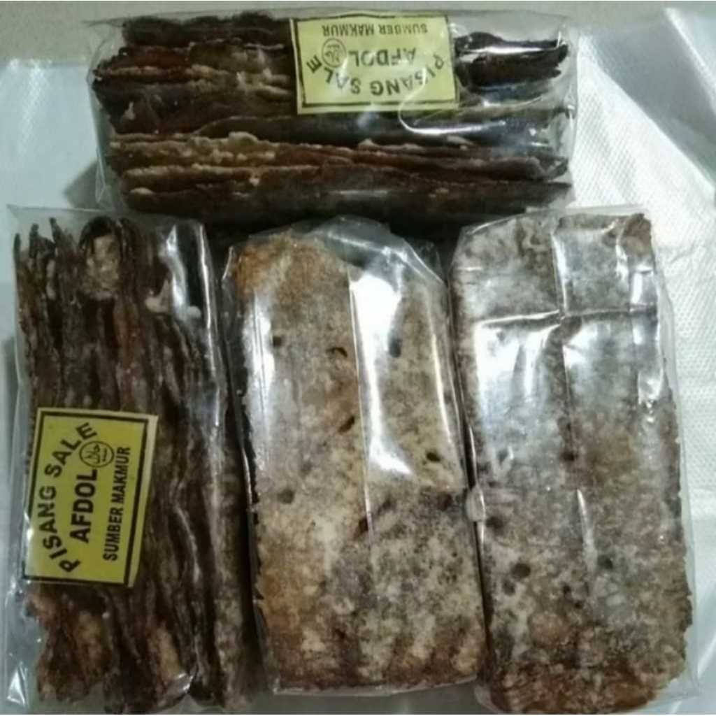 

Pisang saleh kering manis isi 12 pcs