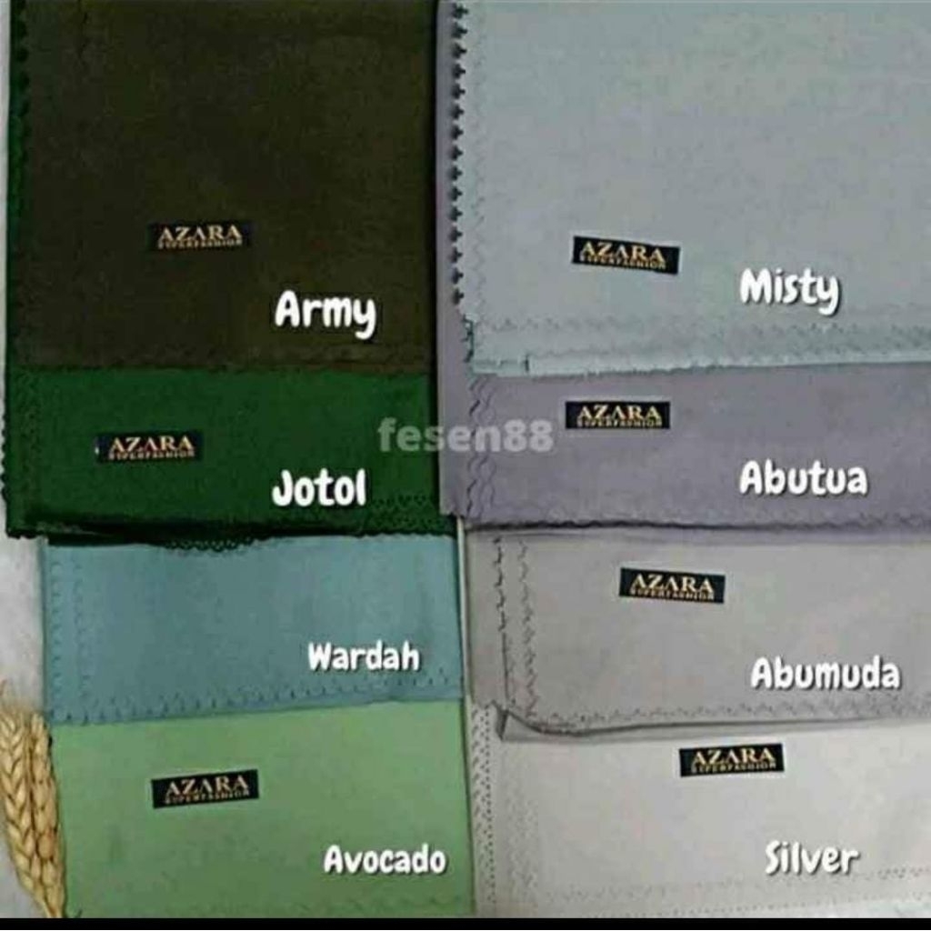 hijab segi empat polos azara