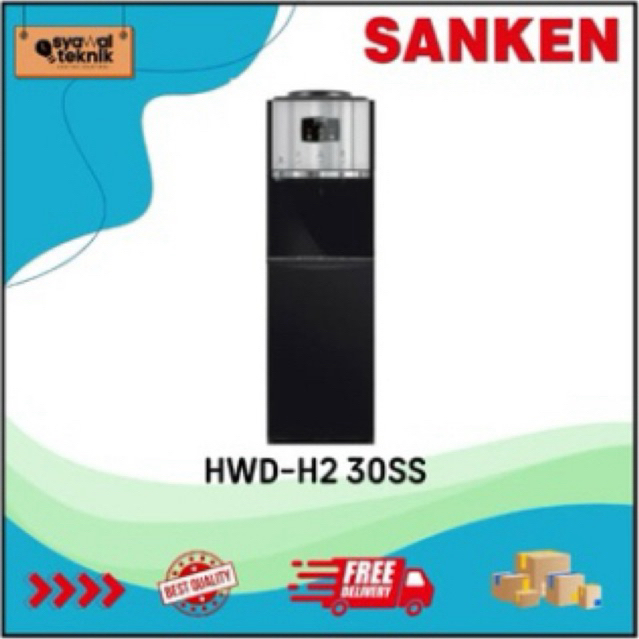 Sanken HWD-H230SS Dispenser Duo Galon Atas Bawah Oasis Stainless Steel Galon Atas Bawah