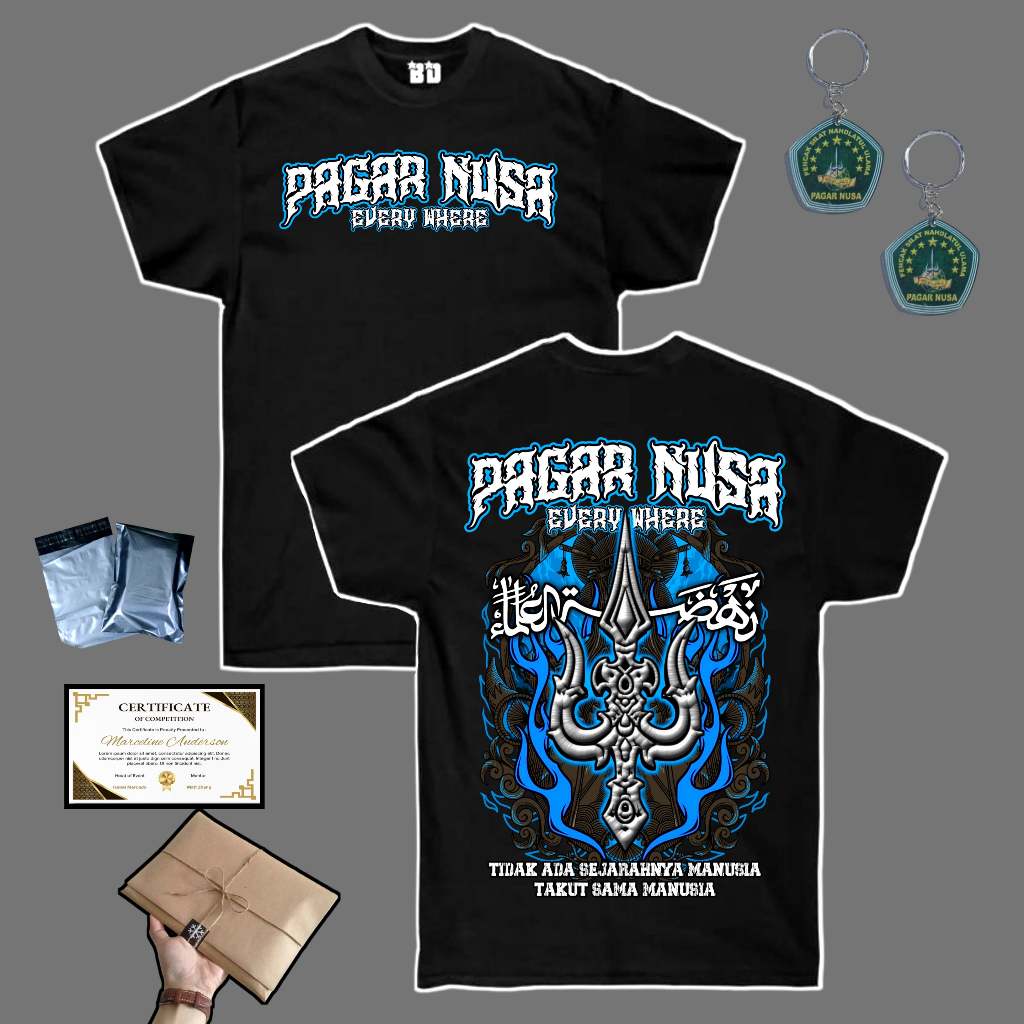 kaos TRISULA PAGAR NUSA SIMPEL KEREN MENYALA TERBARU / KAOS KEREN PAGAR NUSA