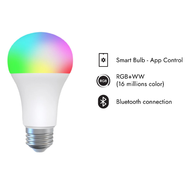 IT. Lampu LED Smart WiFi RGB+WW Bohlam Pintar 9W 12W 15W
