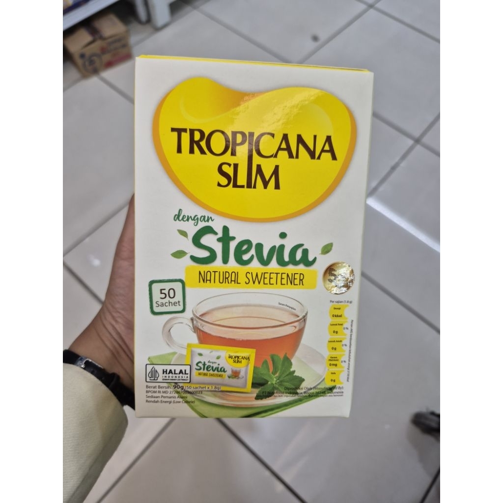 

TROPICANA SLIM SWEETENER STEVIA 50S