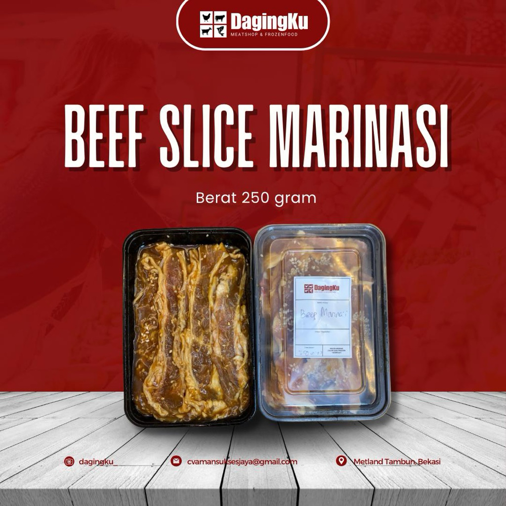 

Beef Slice Marinasi/Daging Sapi Slice Marinasi