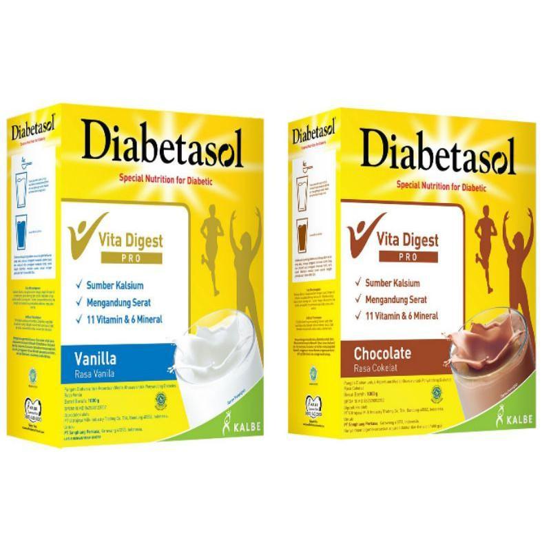

DIABETASOL 950 GR SUSU DIABETES 950 gram VANILLA COKLAT TERMURAH DIABETASOL
