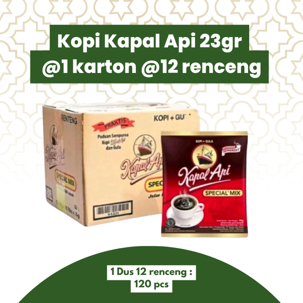 

Kapal Api Special Mix Sachet 23gr - 1 Dus @120 Pcs