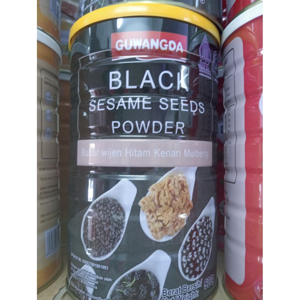 

oufen black sesame seeds powder bubur wijen hitam kenari mulberry
