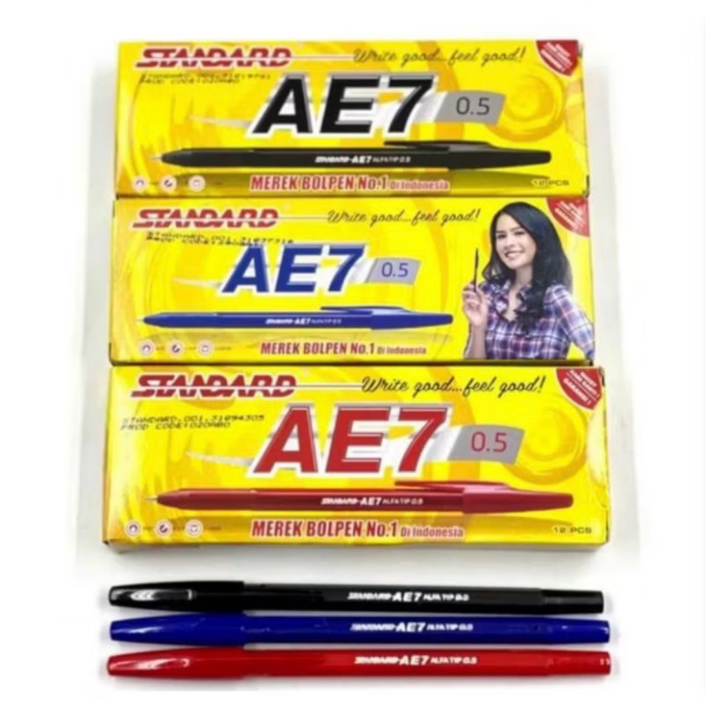 

Pulpen Standar AE7 1box isi 12pcs