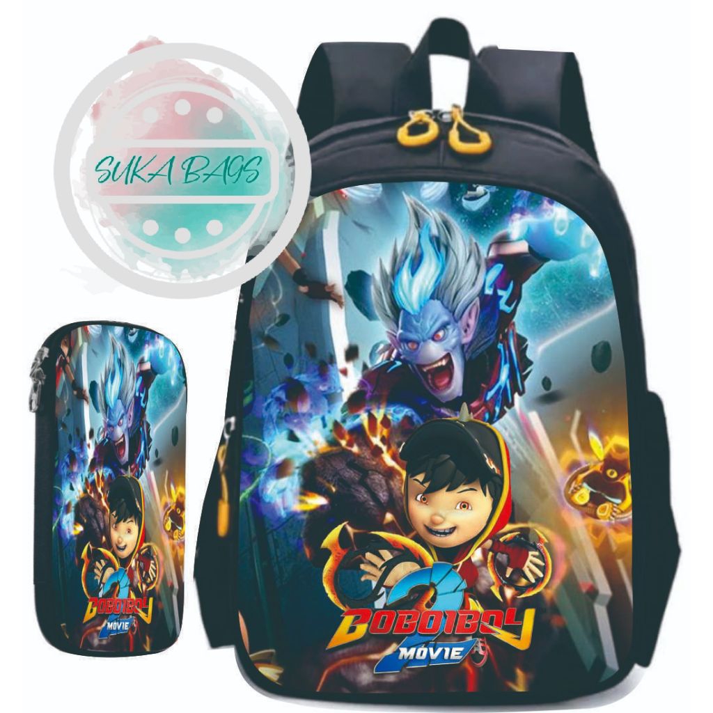 Tas sekolah anak laki-laki SUKA BAGS Boboiboy Galaxy termurah bisa COD
