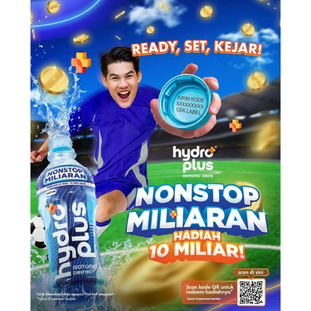 

Hydroplus Isotonic NonStop Miliaran @350ml
