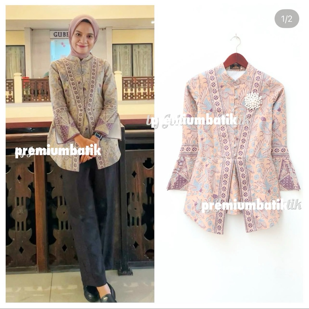 ATASAN BATIK SOLO | BATIK KERJA WANITA