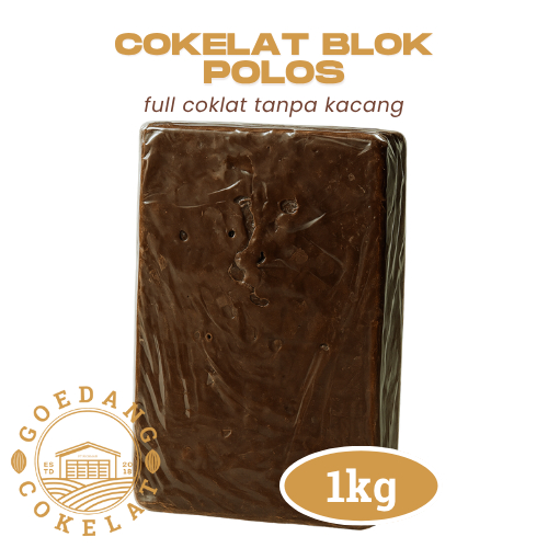 

Cokelat Blok Polos 1kg | Cokelat Tanpa Kacang | Bisa Dimakan Langsung ata Bahan Kue & Topping