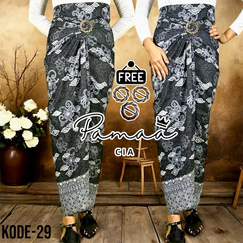 rok lilit serut motif batik moderen kondangan tunanggan nikhaan wisuda kegereja formal non formal