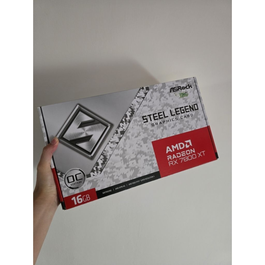 AsRock Radeon RX 7800 XT Steel Legend OC 16GB GDDR6 [Second Like New]