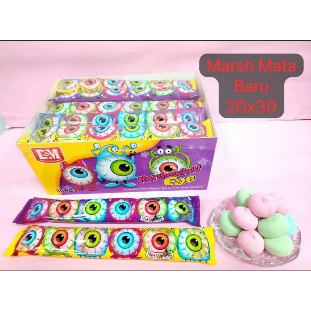 

DSM Marshmellow Mata enam Perbox isi 30 pcs