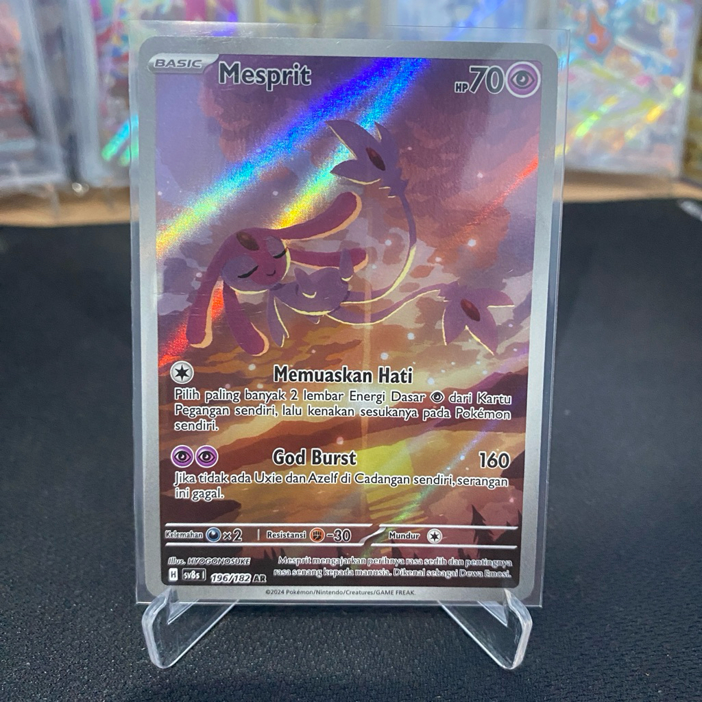 Mesprit AR 196/182 TCG Pokemon Kilat Rasi Indonesia