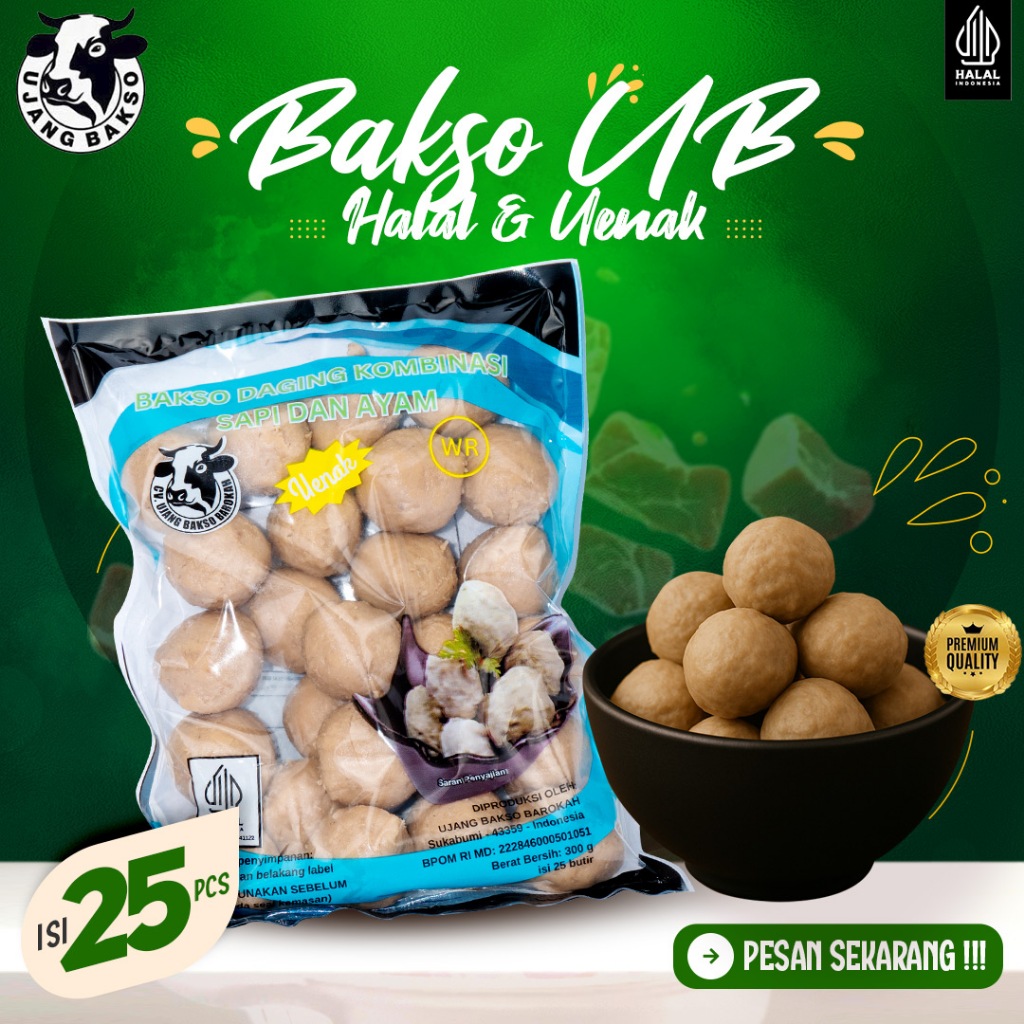 

Bakso Daging Enak Halal Bergizi Cemilan Keluarga Tambahan Makanan Keluarga