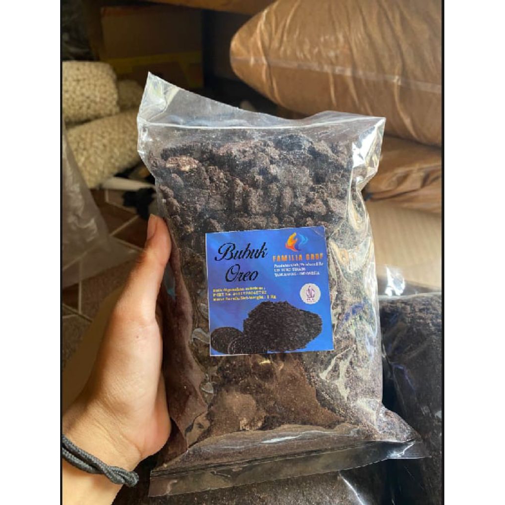

Bubuk Cookies Crumb 1 Kg Murahh untuk Topping Minuman Cookies Hitam Kiloan
