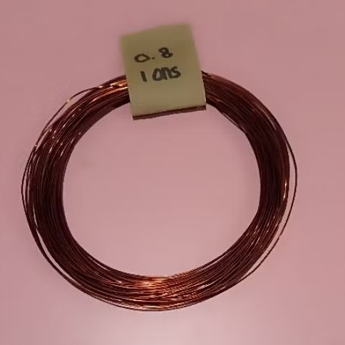Kawat Email Tembaga 0.8 mm isi 1 ons l gulungan lilitan dinamo